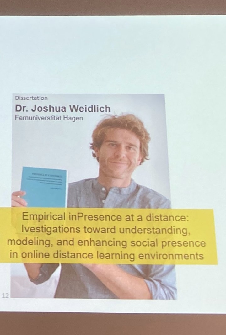 DGHD Nachwuchspreis for Joshua Weidlich - EduTec Science